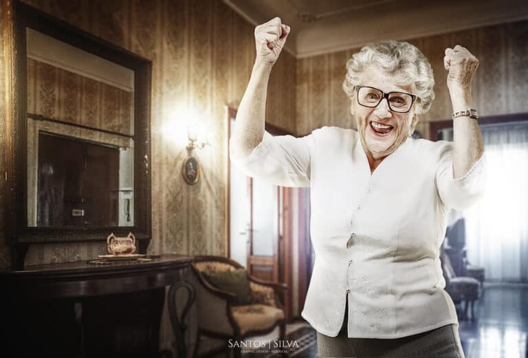grandma in home
