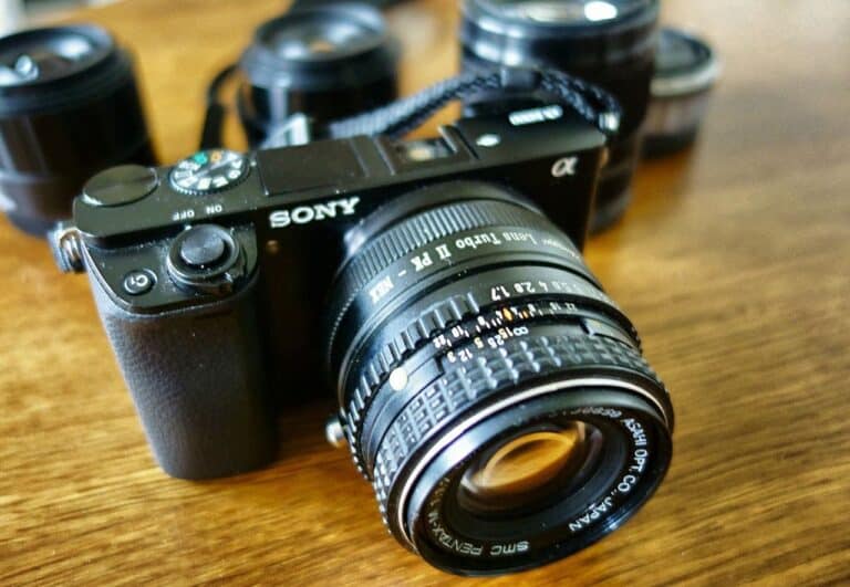 camera on table