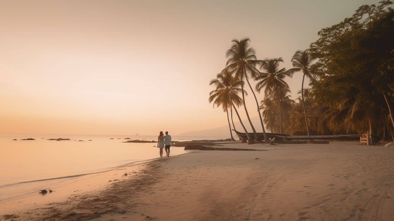 couple on the beach