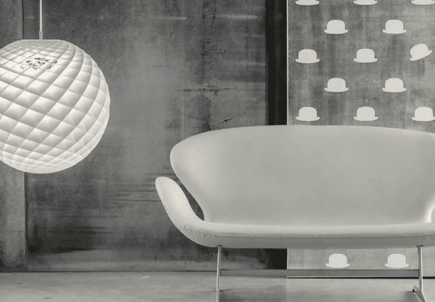 Which Interior Design Themes Suit the Swan Fabric loveseat? 4 glowing orb loveseat