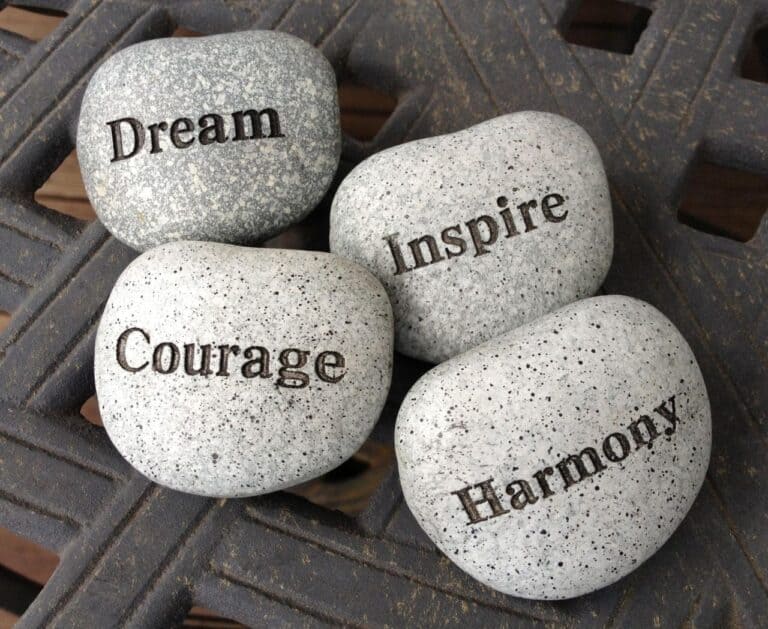 dream courage inspire harmony