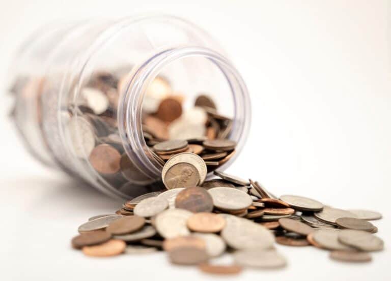 jar of coins