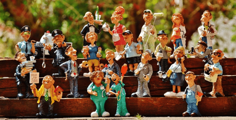 large group cartoon characters
