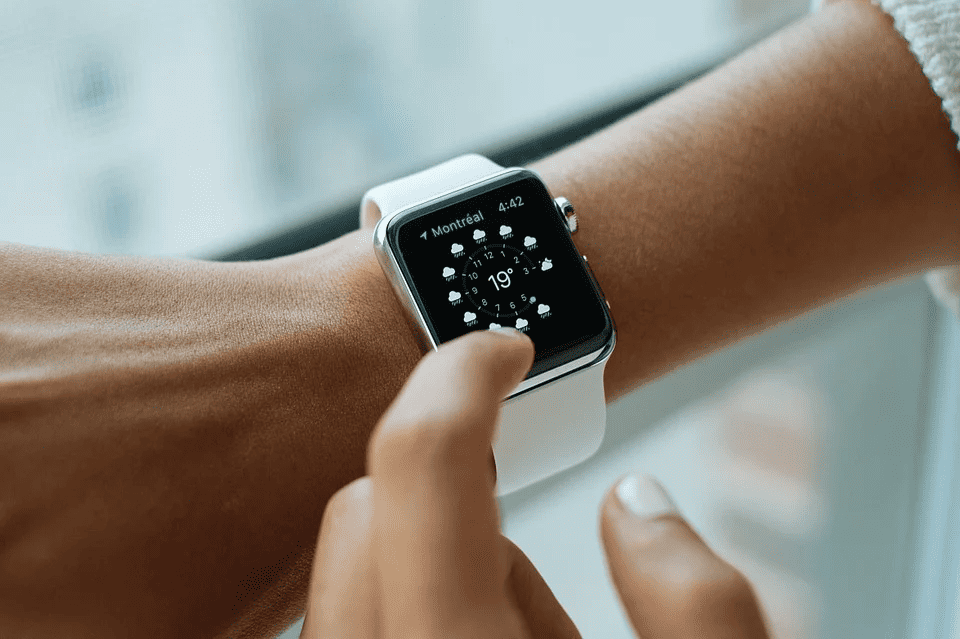 smart watch on wrist