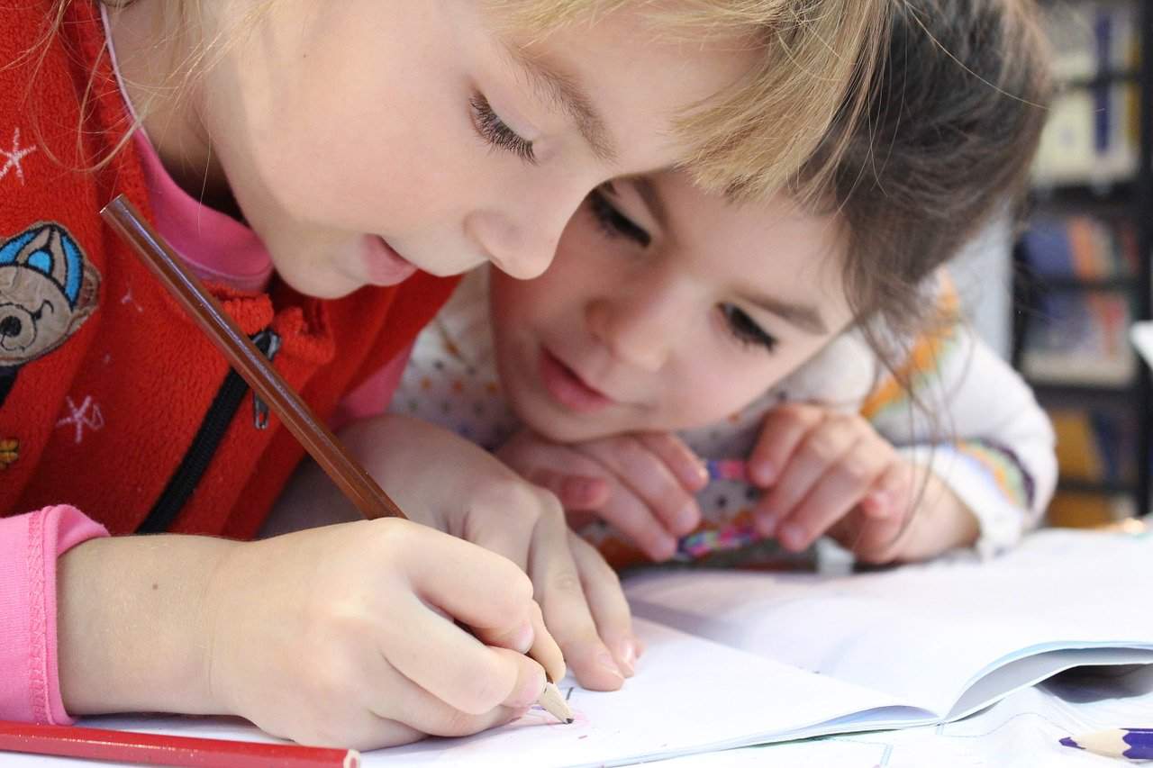 kids studying to unlock math ability