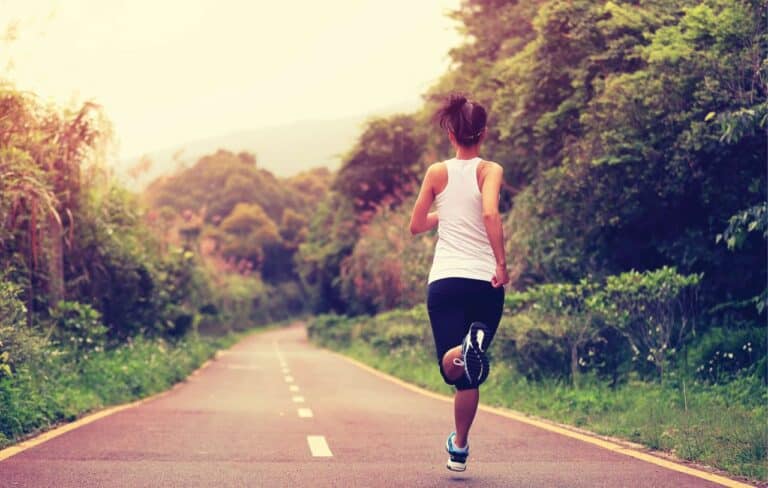 woman jogging