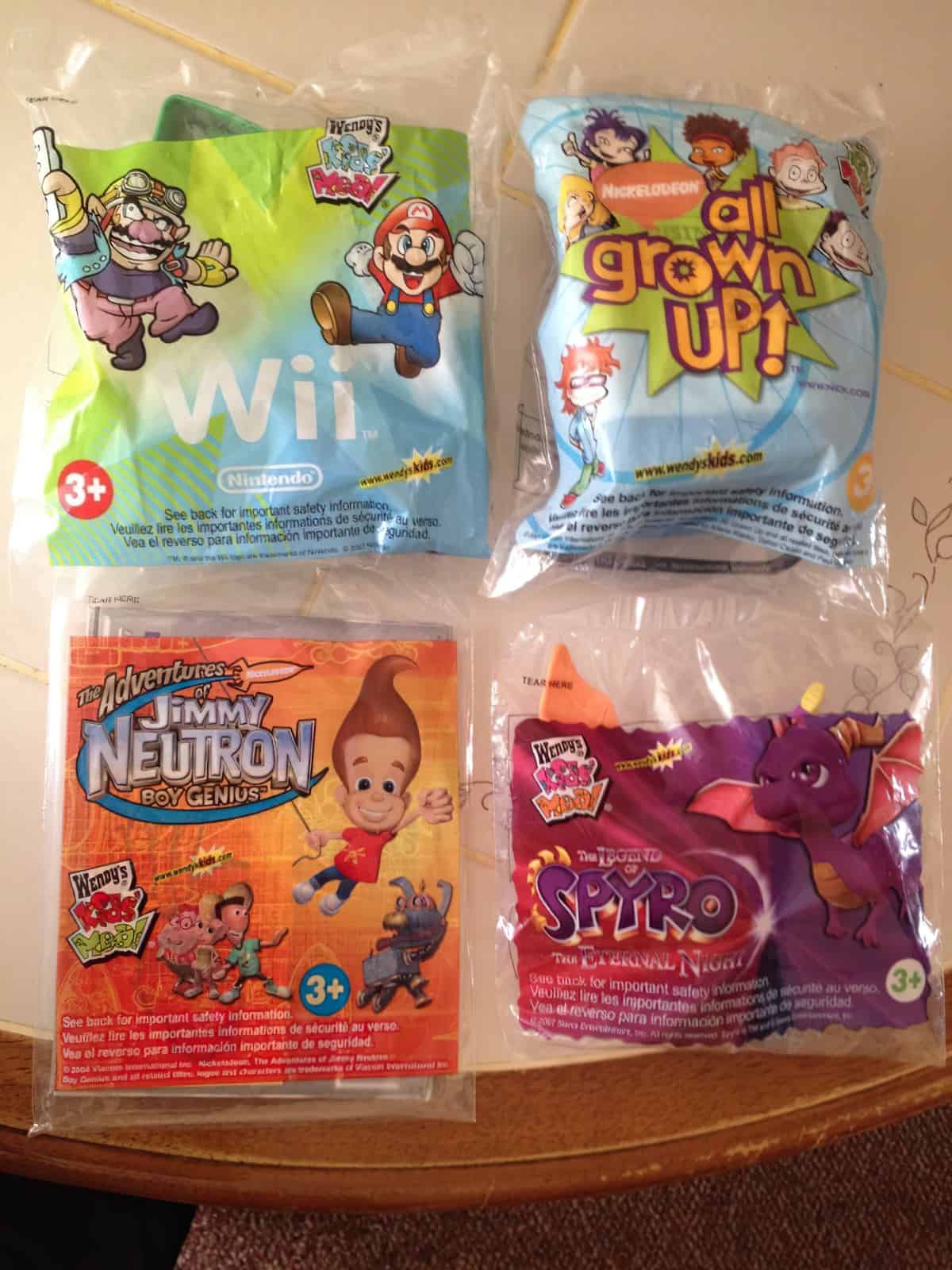 wendys kids Meal Toys