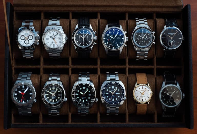 case full of watches