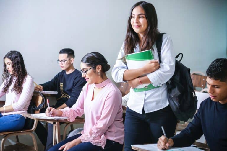 people in classroom