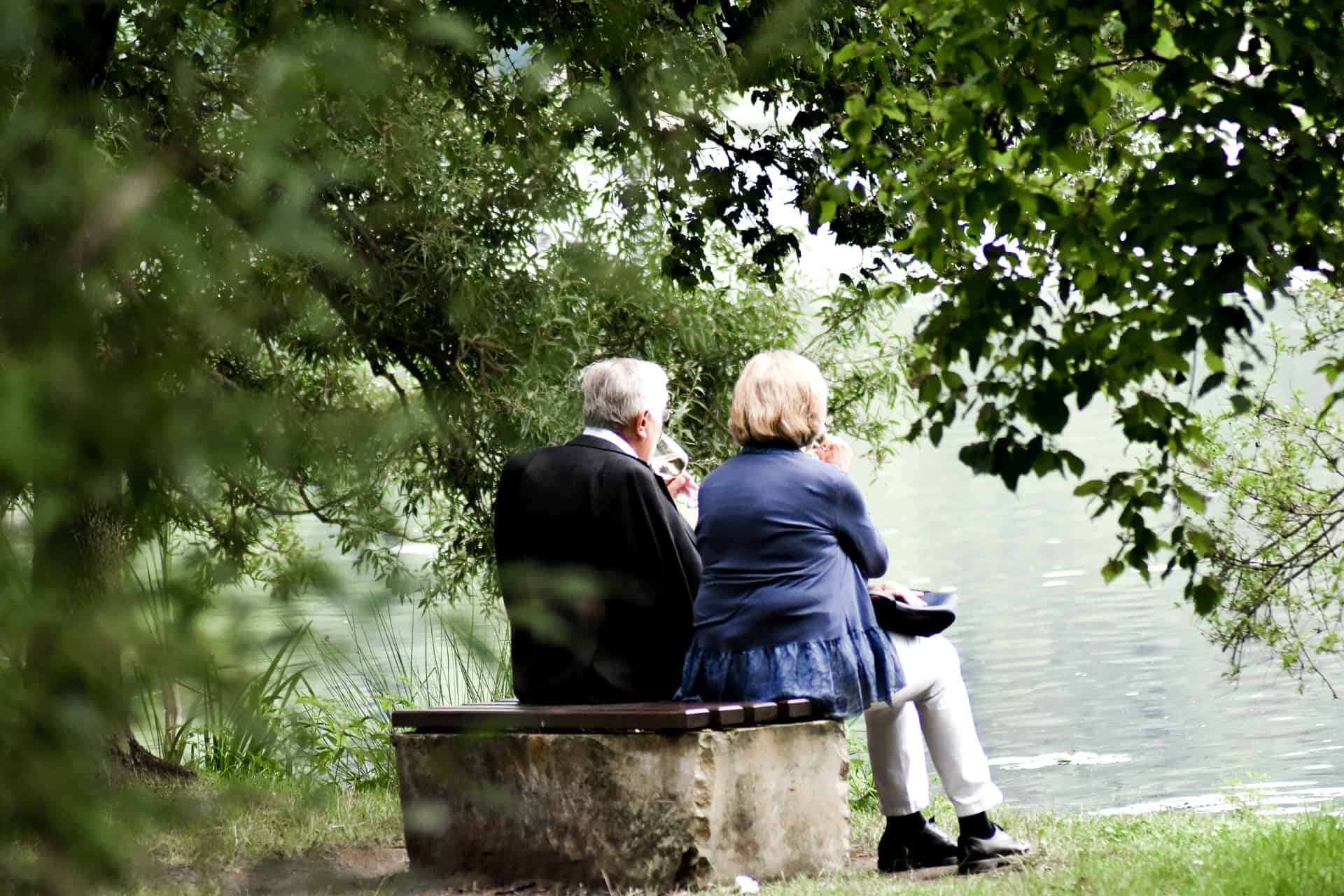 old couple romantic