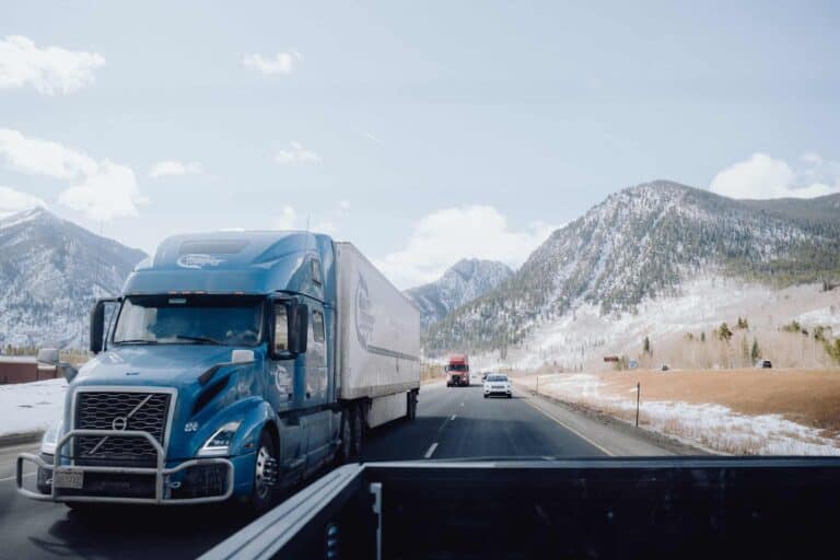 Semi Truck Mountain Road