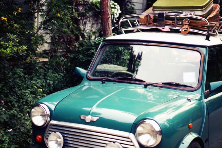 family road trip in Mini Cooper