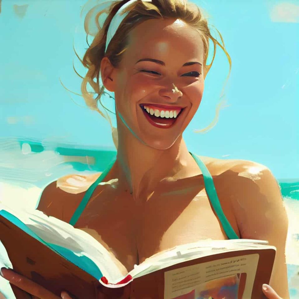 How to Be a Better Christian 3 woman in a bikini reading the bible
