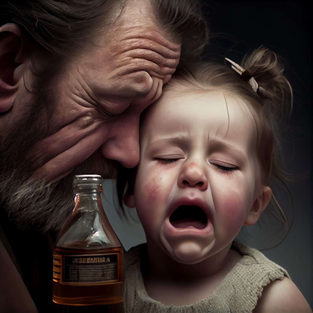 alcoholic father with daughter