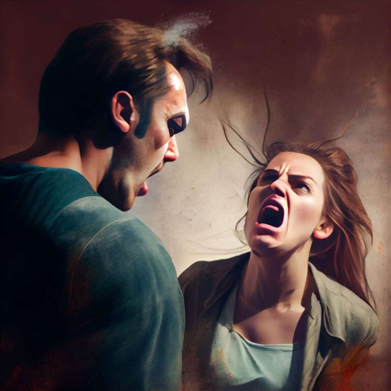 christian woman hitting her boyfriend
