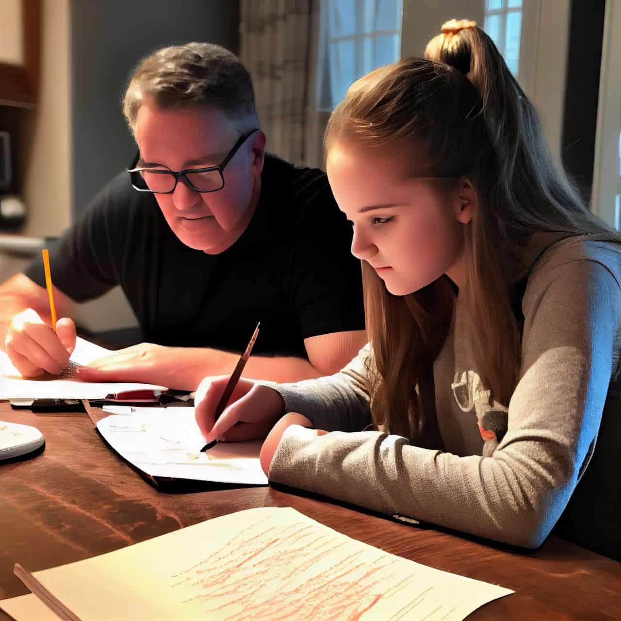 father daughter next level homeschool class