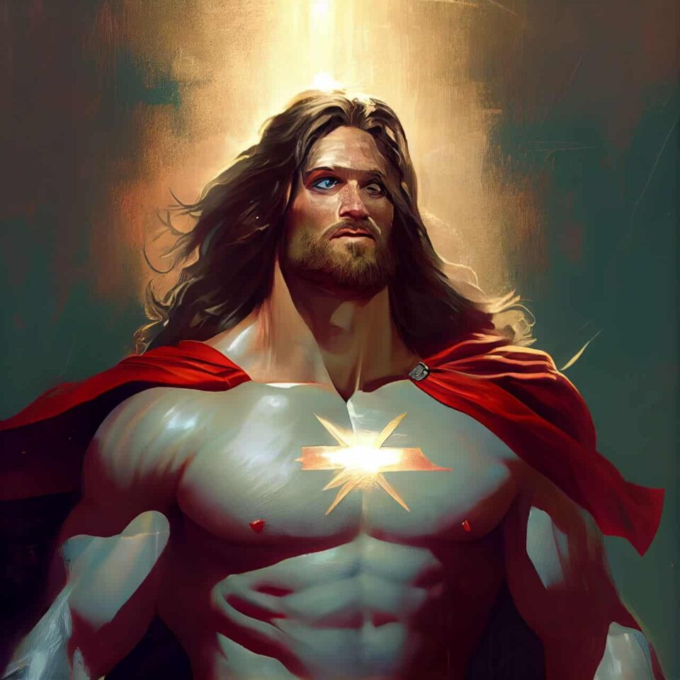 jesus as a superhero