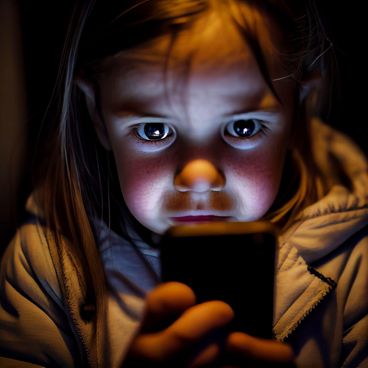 child using a cellphone