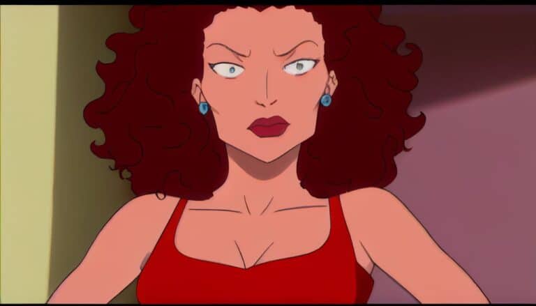 difficult person in a red dress