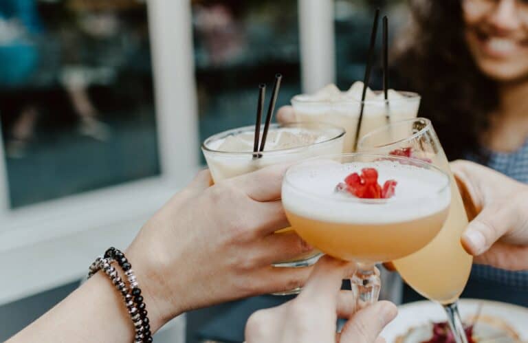 ladies enjoying cocktails
