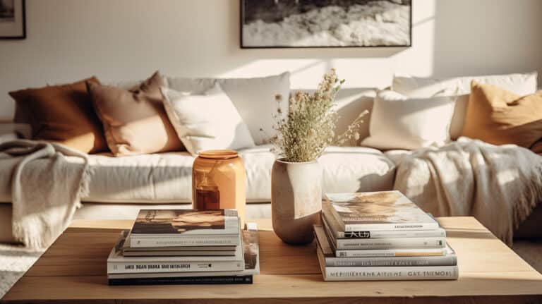 Living Room Coffee Table With Books