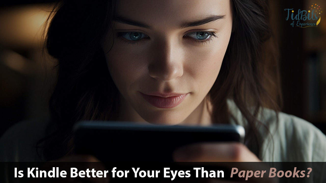 is kindle better for your eyes than books