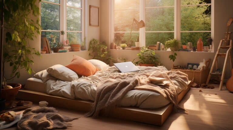 phoneutria A cozy bedroom scene with a mattress tester lying on a9a35ddf fe5c 4846 b3d9 bb5322b57e31