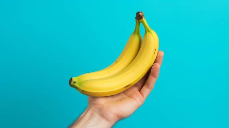 man holding bananas