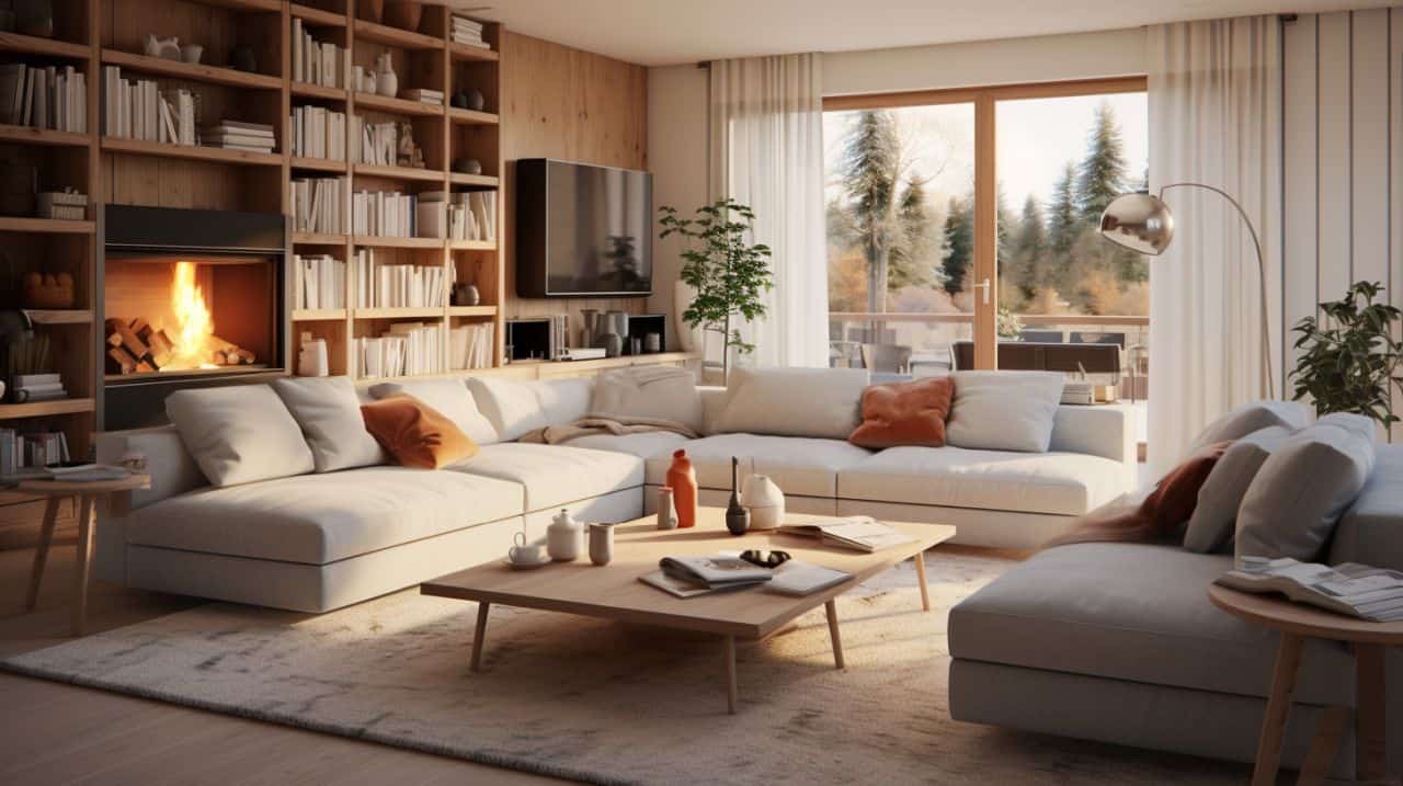 a modern family living room