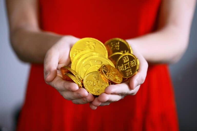 Chinese New Year Gold Coin Gift