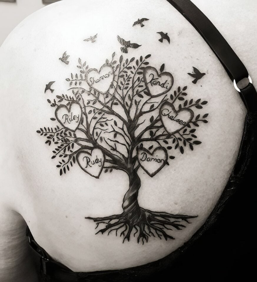 Family Tree Tattoo Ideas: 100+ Designs to Honor Your Roots 121 Family Tree Tattoo Ideas New 14
