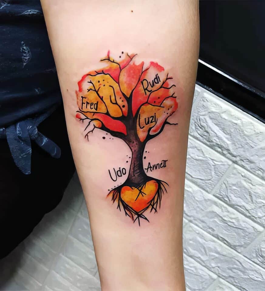 Family Tree Tattoo Ideas: 100+ Designs to Honor Your Roots 124 Family Tree Tattoo Ideas New 17