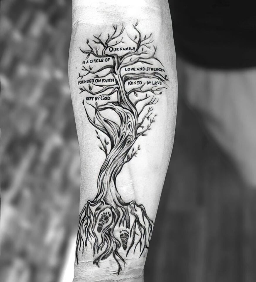 Family Tree Tattoo Ideas: 100+ Designs to Honor Your Roots 126 Family Tree Tattoo Ideas New 19
