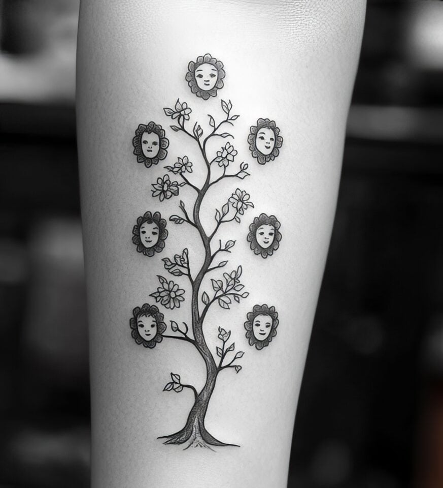 Family Tree Tattoo Ideas: 100+ Designs to Honor Your Roots 127 Family Tree Tattoo Ideas New 20