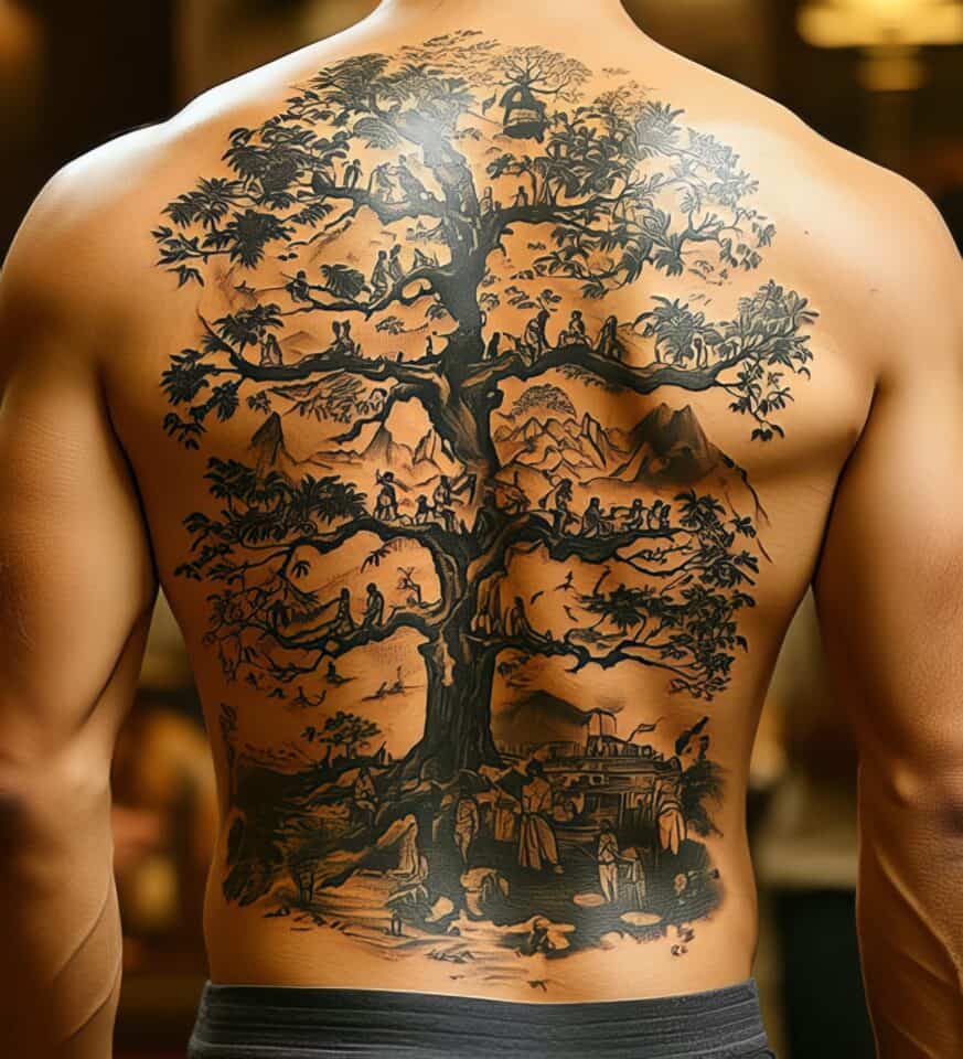 Family Tree Tattoo Ideas: 100+ Designs to Honor Your Roots 129 Family Tree Tattoo Ideas New 22
