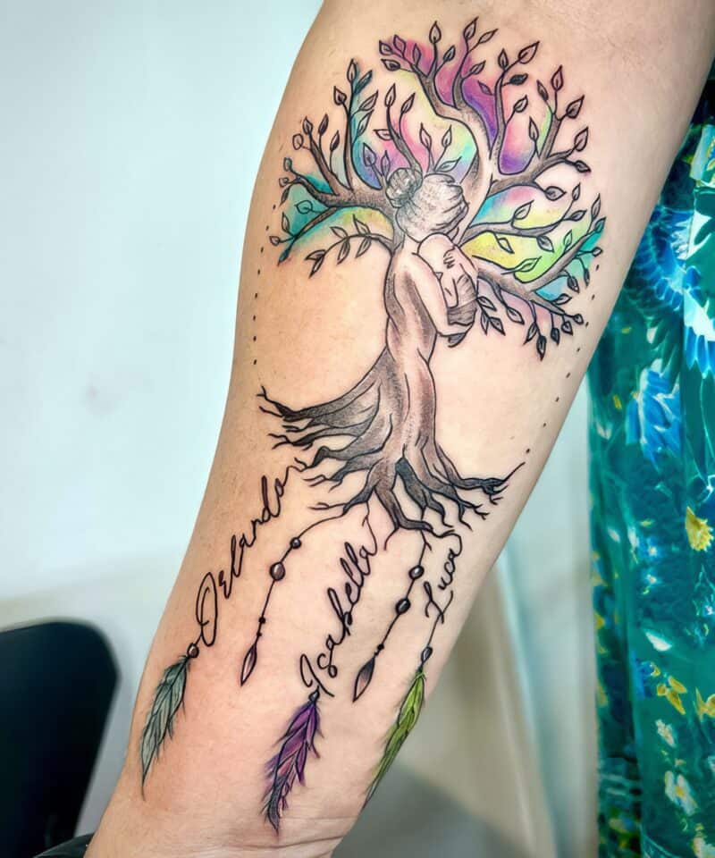 Family Tree Tattoo Ideas: 100+ Designs to Honor Your Roots 130 Family Tree Tattoo Ideas New 23