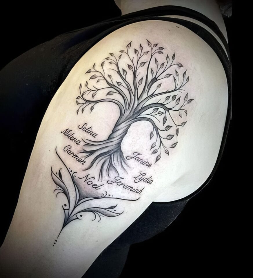 Family Tree Tattoo Ideas: 100+ Designs to Honor Your Roots 111 Family Tree Tattoo Ideas New 4