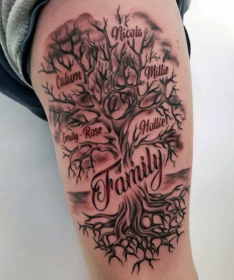 Family Tree Tattoo Ideas: 100+ Designs to Honor Your Roots 114 Family Tree Tattoo Ideas New 7