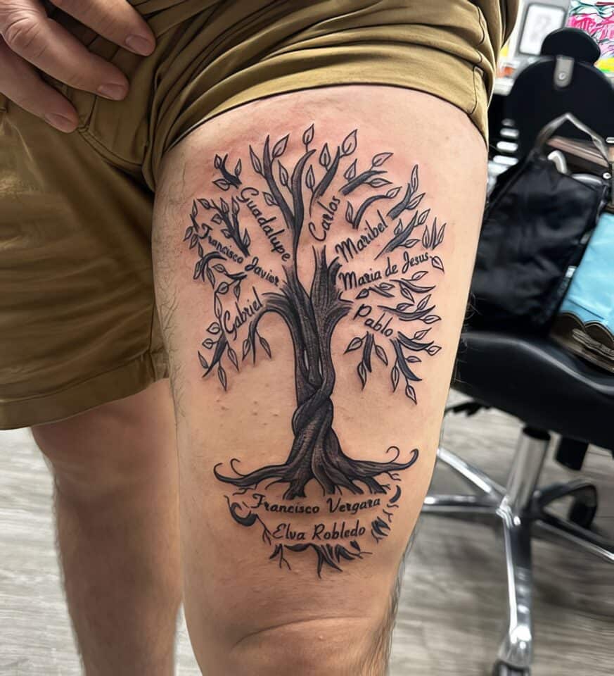 Family Tree Tattoo Ideas: 100+ Designs to Honor Your Roots 115 Family Tree Tattoo Ideas New 8