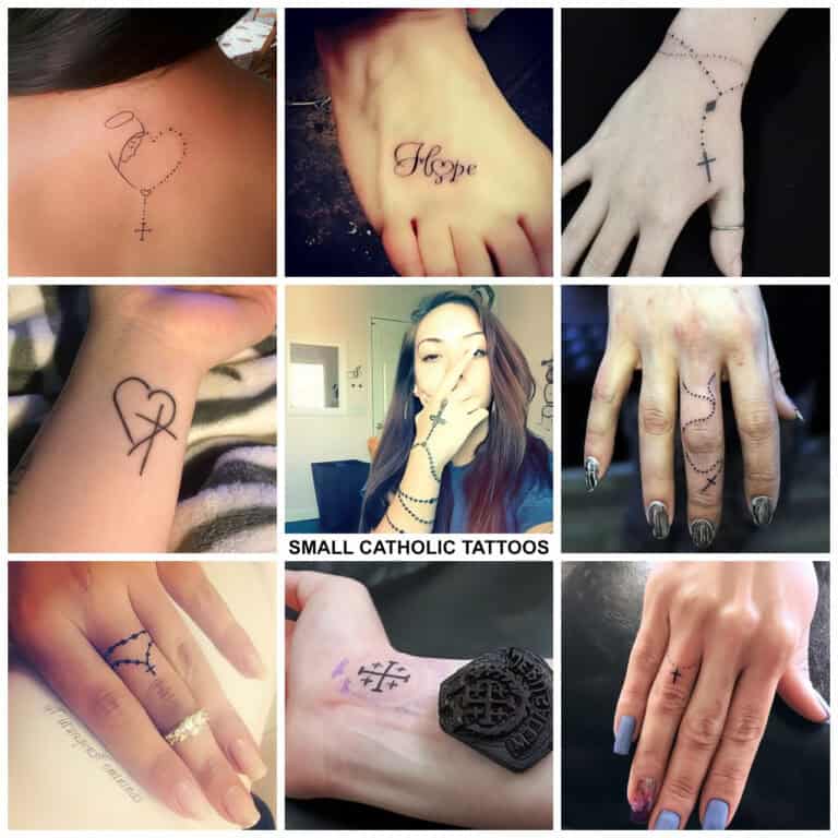 small catholic tattoos