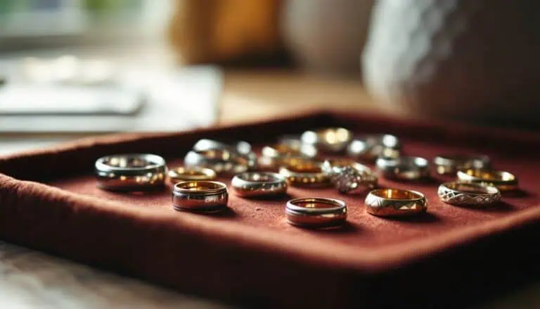 how to pick a wedding band to match your engagement ring 343491636