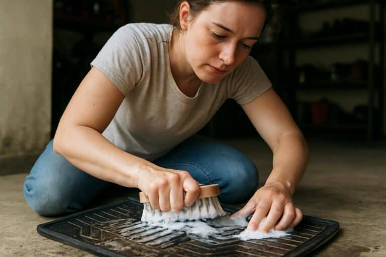 how to clean floor mats in a car 378878576