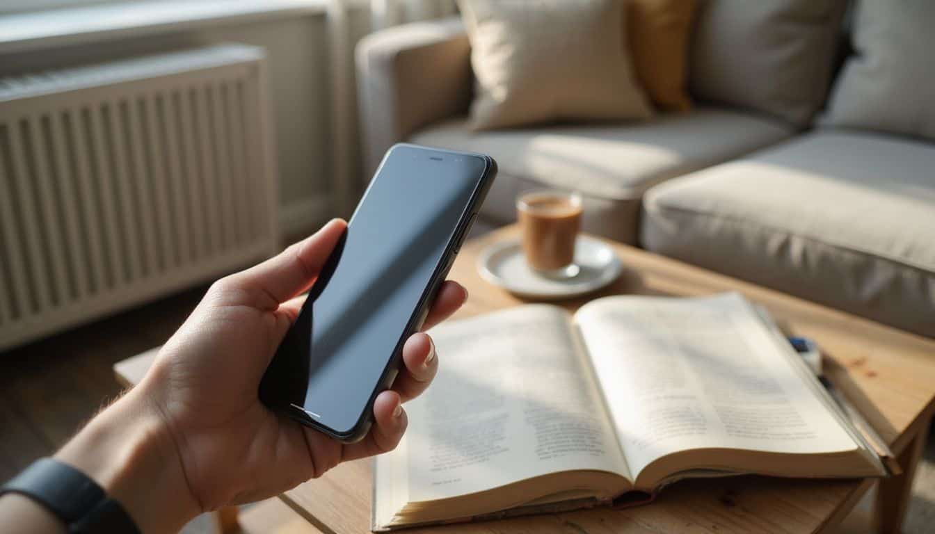 A person holding a smartphone with a dating app focused on the hotwife lifestyle. A person holding a smartphone with a dating app focused on the hotwife lifestyle.