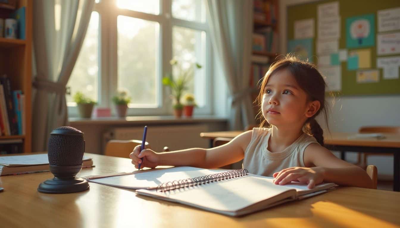 A nurturing children's classroom filled with books, uplifting messages, and a calm atmosphere promotes open expression and learning. A nurturing children's classroom filled with books, uplifting messages, and a calm atmosphere promotes open expression and learning.