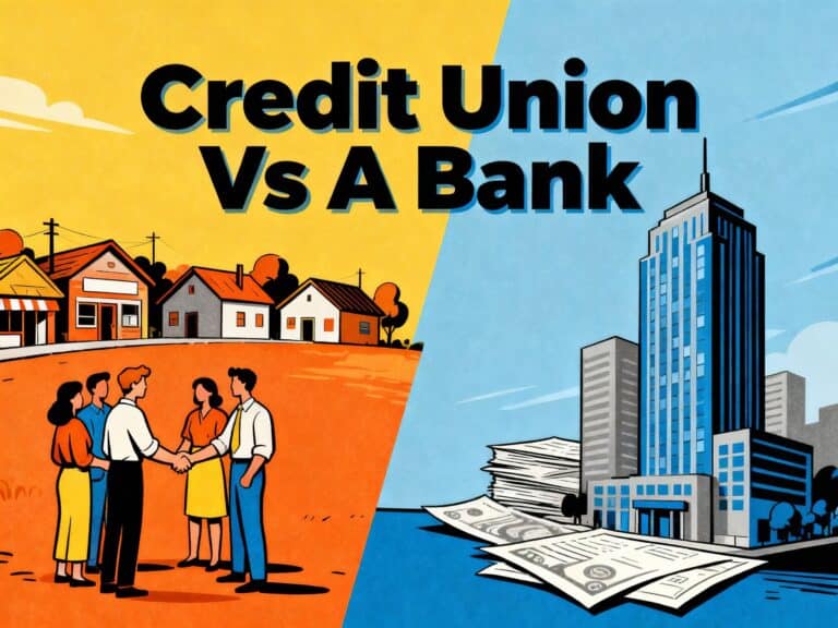 Credit Union vs Bank, comparing financial institutions, coverage, interest rates, and benefits, highlighting advantages of credit unions over traditional banks for personal and business banking needs.