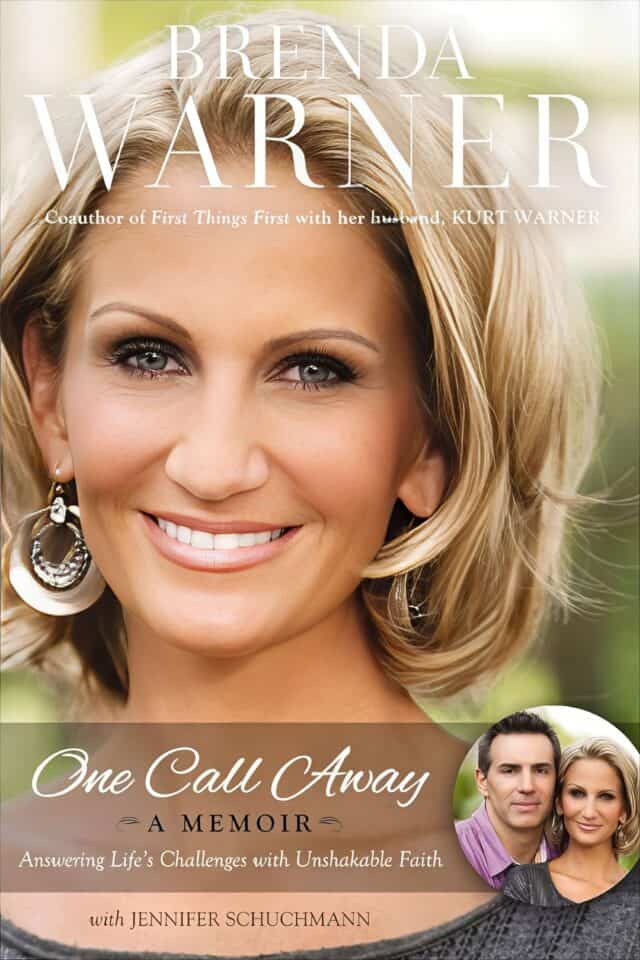 Brenda Warner memoir book cover showing a smiling woman with blonde hair, promoting resilience and faith.