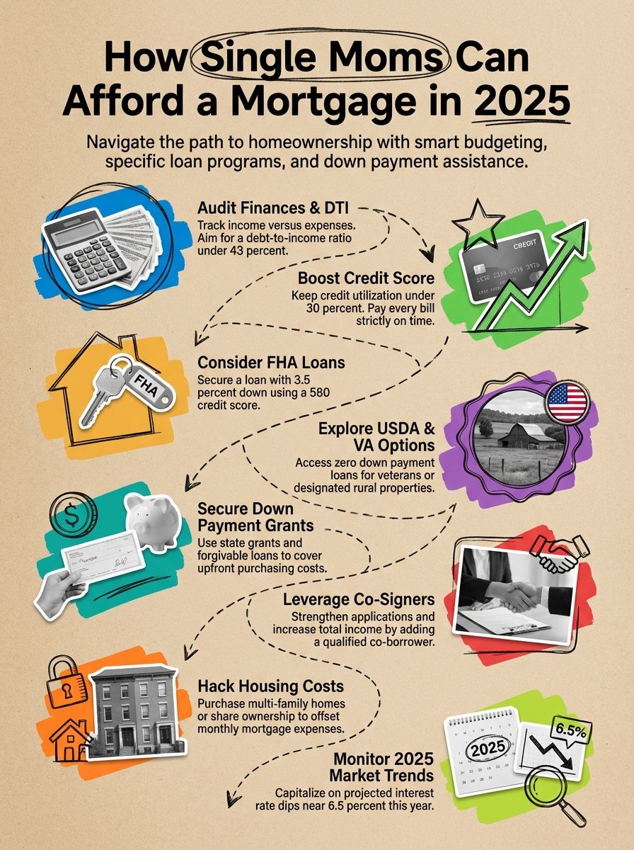 How To Afford A Mortgage As A Single Mom [2025 Guide]