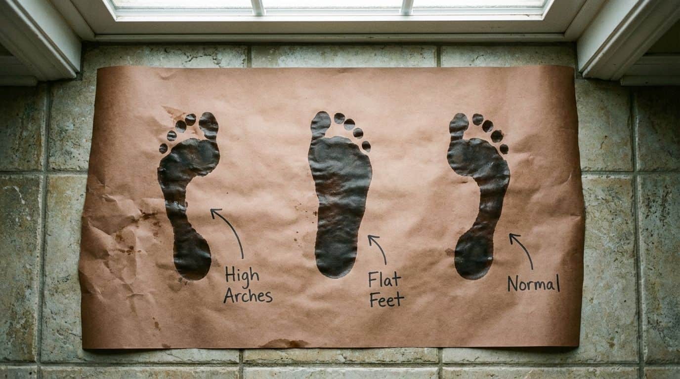 Accurate footprint analysis to identify high arches, flat feet, and normal arches for better shoe choices and foot care.