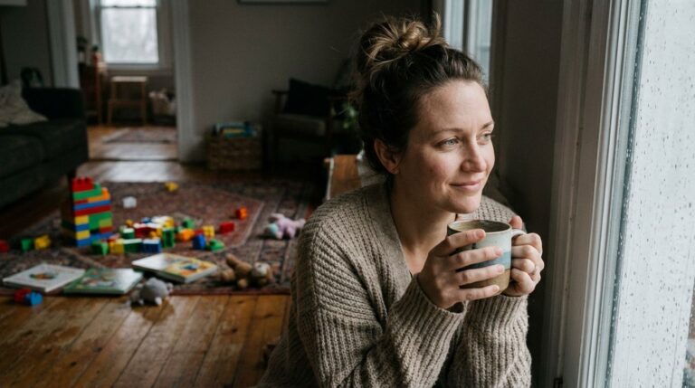 Escape the chaos, enjoy a warm drink and peaceful moments during a rainy day inside.
