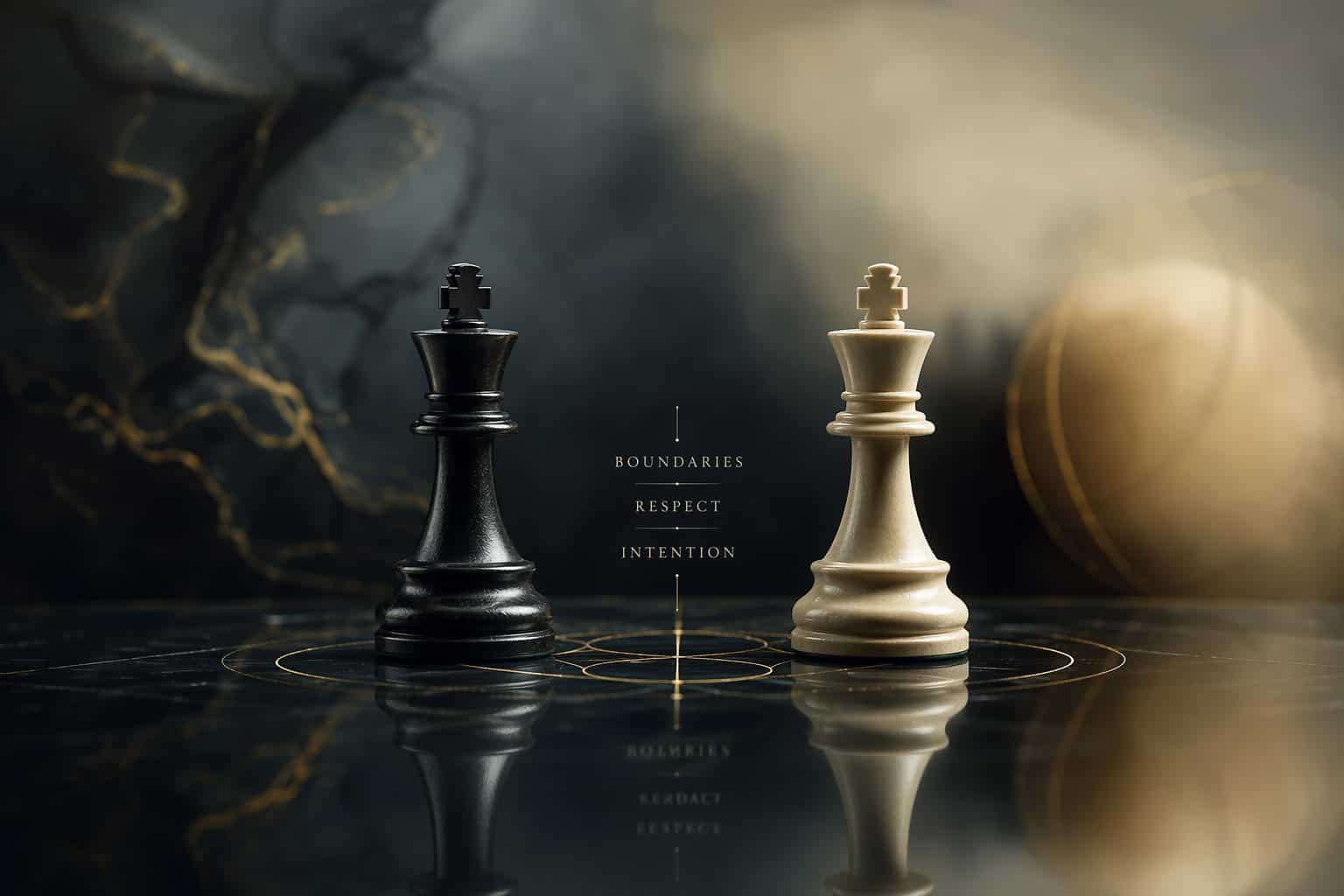 Chess pieces symbolizing strategy and negotiation in relationship power dynamics and sexual agency.